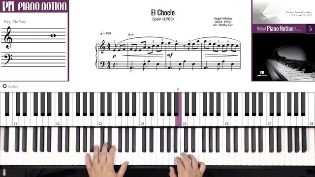 El Choclo - Tango - Ángel Villoldo (Sheet Music - Piano Solo Tutorial - Piano Notion Method Book 5) смотреть онлайн