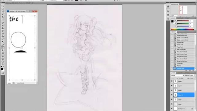 Pentool tutorial in Photoshop CS5 (anime) смотреть онлайн