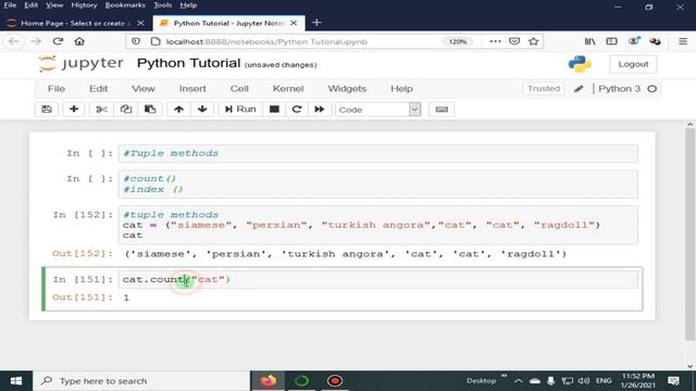 Python Tuple Methods | Python 4 You | Lecture 130