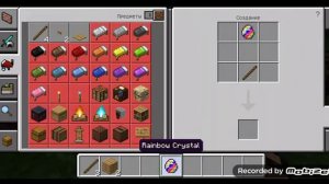 как скрафтить радужный меч в Minecraft PE?