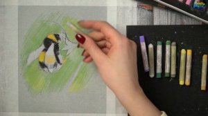 Мини мастер-класс "Шмель" бюджетной пастелью. Художник Юлия Капустина