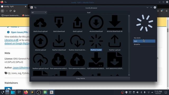Python Animate QPushButton And Icons | Install Font  And ICONIFY Libraries | Pyqt | PySide