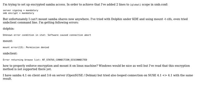 DevOps & SysAdmins: Mounting encrypted Samba share (linux server/client) (2 Solutions!!) смотреть онлайн