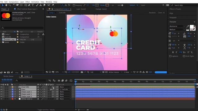 Урок 5 Градиенты и 3D слои. Курс по анимации After Effects.