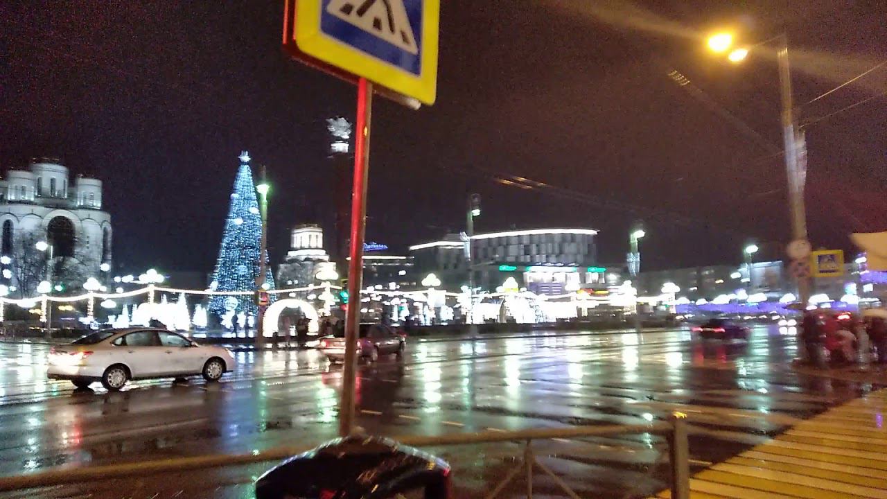 Новогодний Калининград, площадь Победы, новый год 2018(1) смотреть онлайн