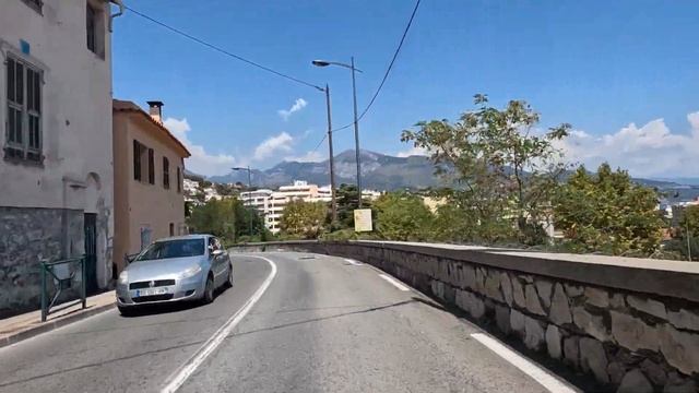 La Trinité et Route de Laghet-Turbie 4K- Driving- French region смотреть онлайн