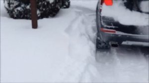 unstoppable Mercedes GL450 in the deep Snow