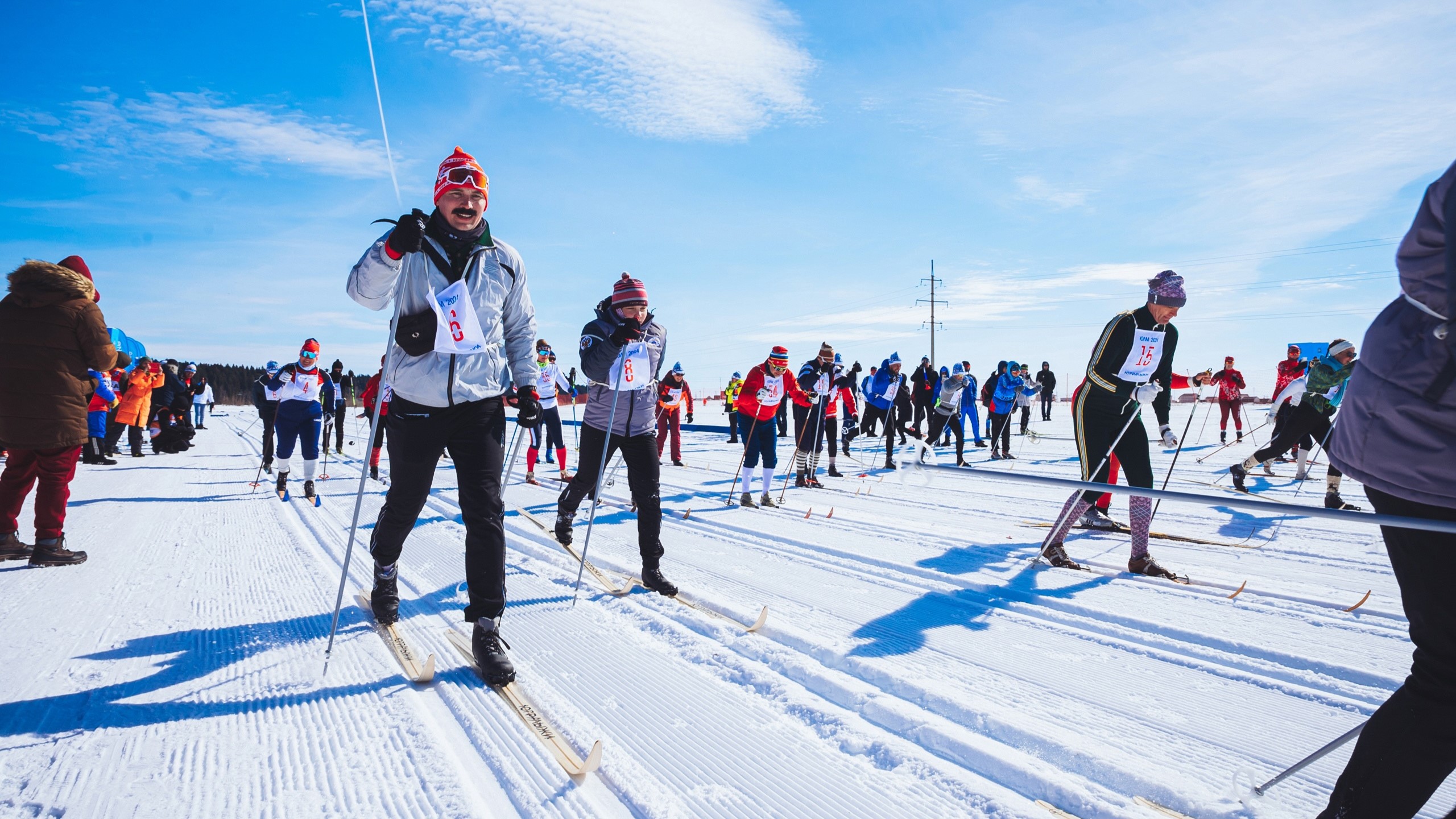 На спорте. Югорский лыжный марафон. 16 часть