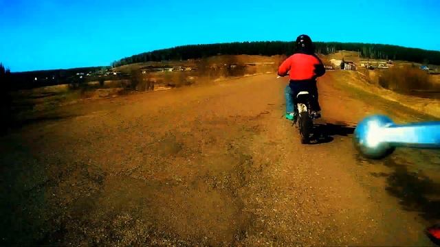 питбайк д.крутая спущеное колесо смотреть онлайн