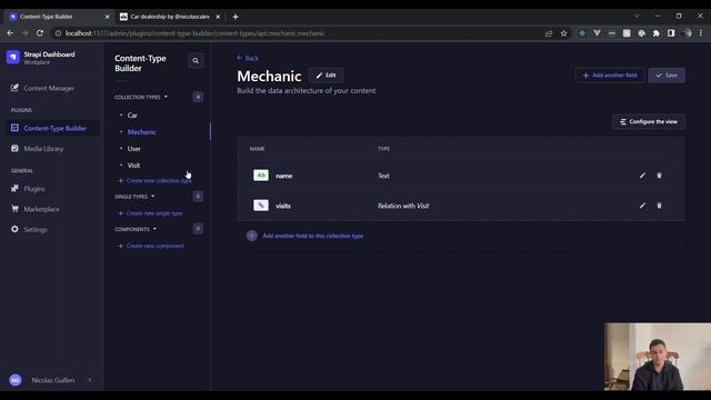 Strapi and Gatsby small web dev project