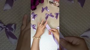 Как красиво завязать бант из атласной ленты/DIY/каксделатьбантик