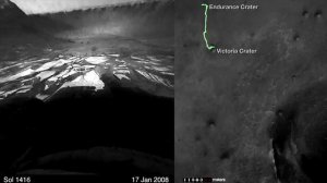 Opportunity. Съёмка марсохода с января 2004 года по апрель 2015 г. Shooting the rover