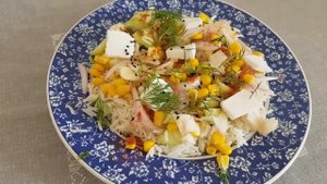 Палочка Выручалочка! Вкуснейший САЛАТ с РИСОМ и ТУНЦОМ без майонеза. Elena France