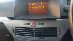 Vauxhall Astra H display safe part 1