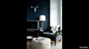 Комбинированные обои для зала 39 вариантов