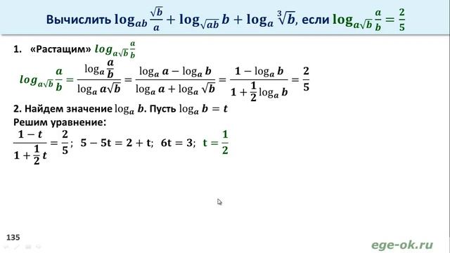 Преобразование логарифмических выражений смотреть онлайн