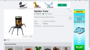 How to get Spider Cola Shoulder pal on Roblox (free)