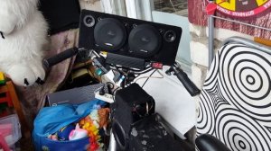 Музыка на велосипед на ural as-bv130, jbl stage a6004 и сабвуфере challenger opus sd200fa