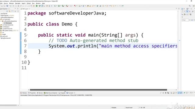 Java Interview: Why main method in Java is public and static Explanation in Telugu