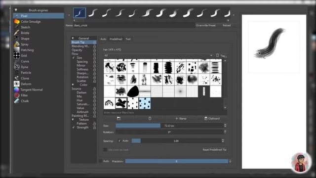 Create costum hair brush in krita 3.0 смотреть онлайн