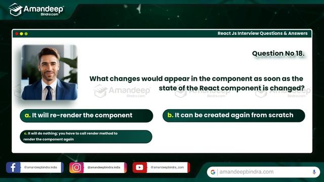 Top 35 React Js Interview Questions & Answers | React Js MCQ ? | Crack Interviews ? | Exam Q & A ?