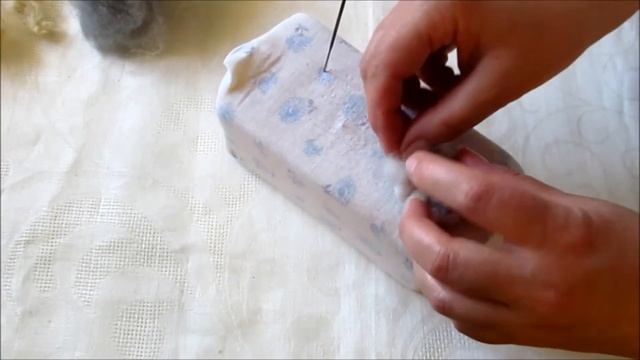 Валяние для новичков.Магнитики Овечки в технике сухого валяния