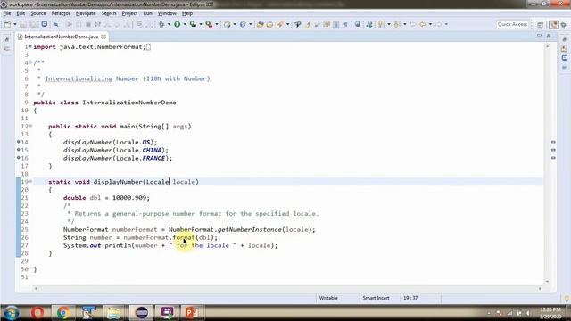 Internationalizing Number (I18N with Number) | Internationalization in Java