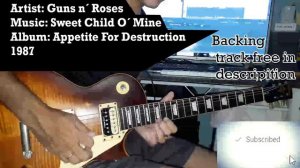 Sweet Child O´ Mine - Guns N´ Roses - (Solo Cover) - Backing Track in Description