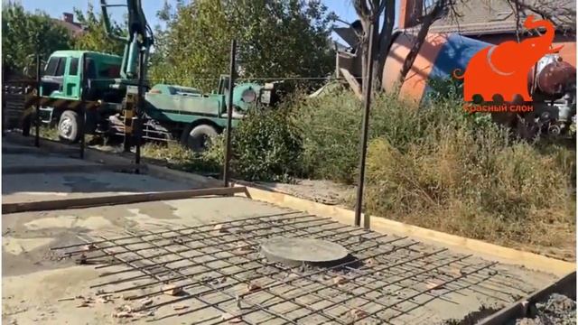 Заливка парковки для автомобиля