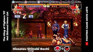 MAI SHIRANUI MOVE LIST - The King of Fighters '97 (KOF97)