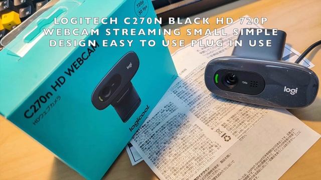 LOGITECH C270N BLACK HD 720P WEBCAM STREAMING SMALL SIMPLE DESIGN EASY TO USE PLUG IN USE смотреть онлайн
