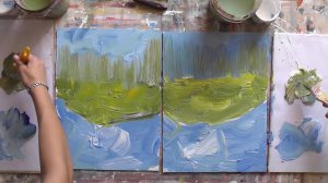 Чувствовать материал  в живописи. Урок 1. часть 3