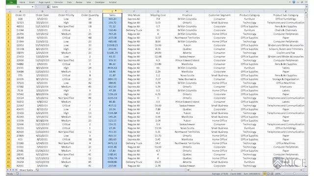 Basic Data Manipulation in Excel - Introduction to Data Analysis Using Excel by Rice University #3