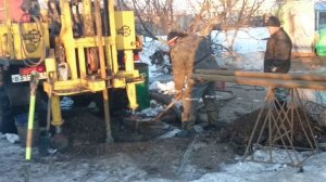 Бурение скважины на воду установкой УРБ-2А2 на базе а/м ЗИЛ-131