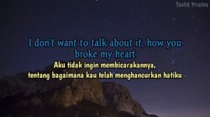 I Don't Want To Talk About It - Rod Stewart (Lyrics dan Terjemahan)