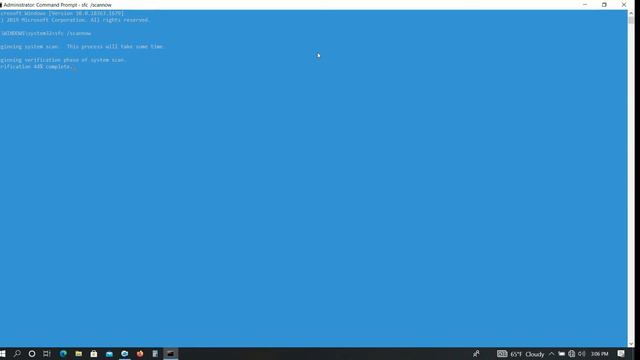 how to scan & repair corrupted system files with SFC /SCANNOW