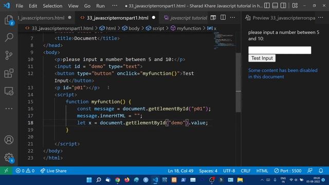 Error Handling in JavaScript || Try, Catch, Finally, Throw || JavaScript Tutorial in Hindi 33