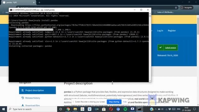 How to install python pandas library смотреть онлайн