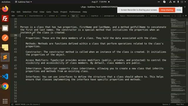 Typescript Tutorial  #22  How To Use Classes in TypeScript