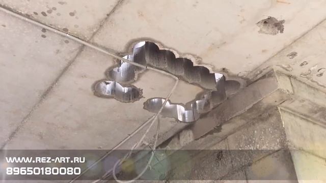 Алмазное бурение железобетона