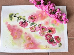 Весеннее впечатление/Мастер класс по акварели