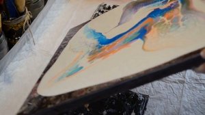 Fluid Art на холсте с чернилами для принтера :)))