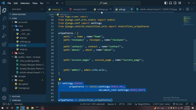 9. Create a RecipeProject in Django - Part 2 | Writing Whole Recipe Logic ?