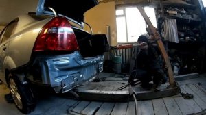 самодельный стапель для рихтовки пример работы.