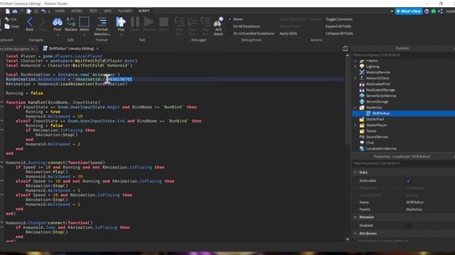 Roblox Studio - How to create a Shift to Run script смотреть онлайн