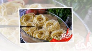 Гнёзда из спагетти с фаршем, помидорами и сыром (в духовке)