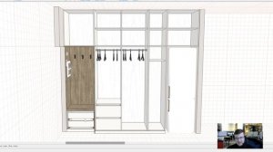 Проект шкафа в прихожую для Анны