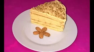 Торт Молочная девочка. Домашний торт со сметанным кремом.