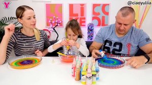 СЕМЬ ЦВЕТОВ КЛЕЯ в СЛАЙМ Слайм Челлендж | Чао Юля