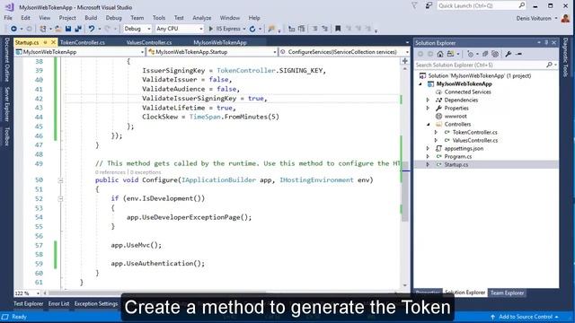 How to create a WebAPI authenticated by JWT?